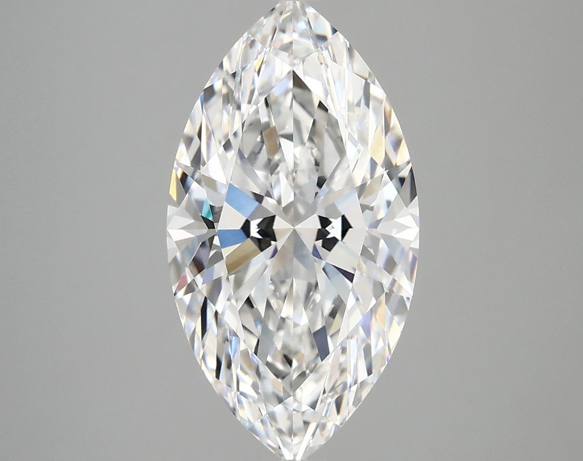 3.07 Carat Marquise Shaped Excellent Cut VVS2 IGI Certified Lab Grown Diamond