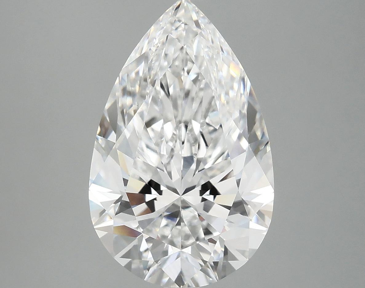 4.05 Carat Pear Shaped Ideal Cut VVS2 IGI Certified Lab Grown Diamond