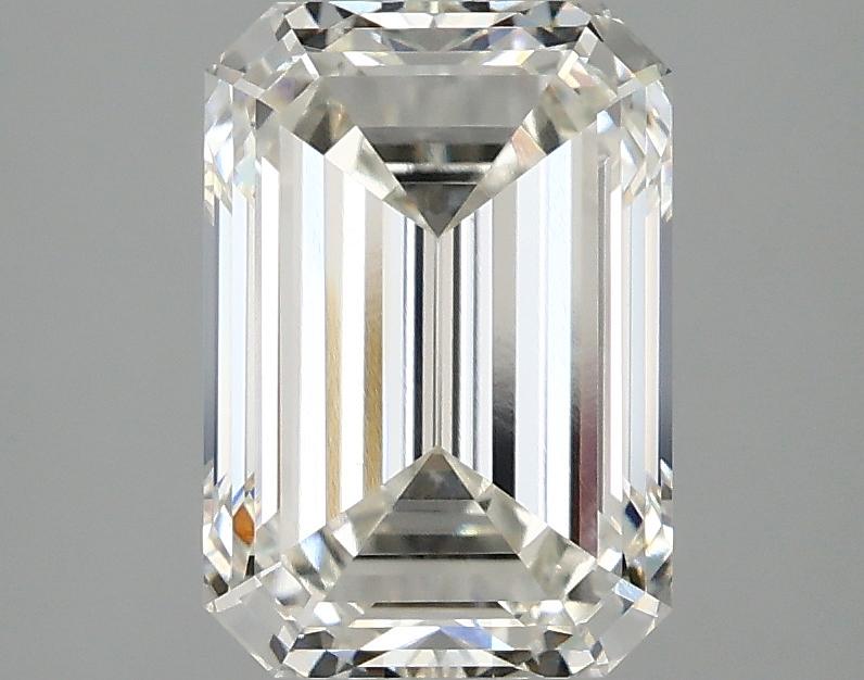 2.59 Carat Emerald Shaped Ideal Cut VVS2 IGI Certified Lab Grown Diamond