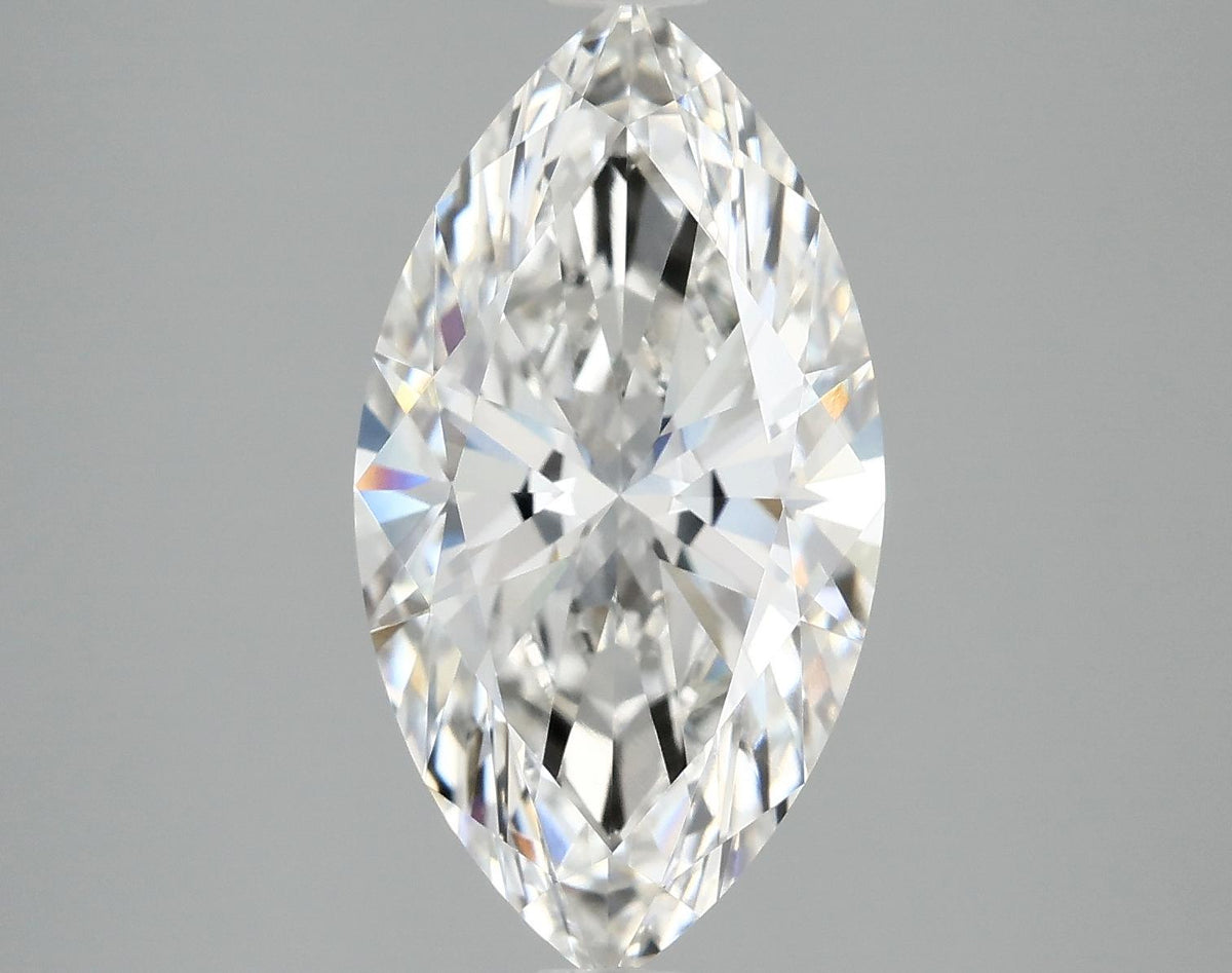 2.55 Carat Marquise Shaped Excellent Cut VVS2 IGI Certified Lab Grown Diamond