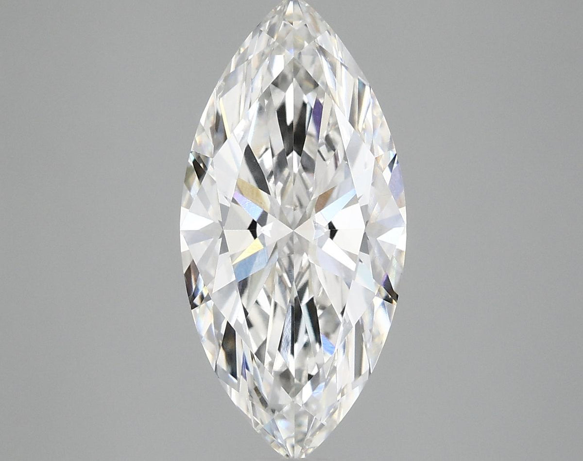 3.03 Carat Marquise Shaped Excellent Cut VVS2 IGI Certified Lab Grown Diamond