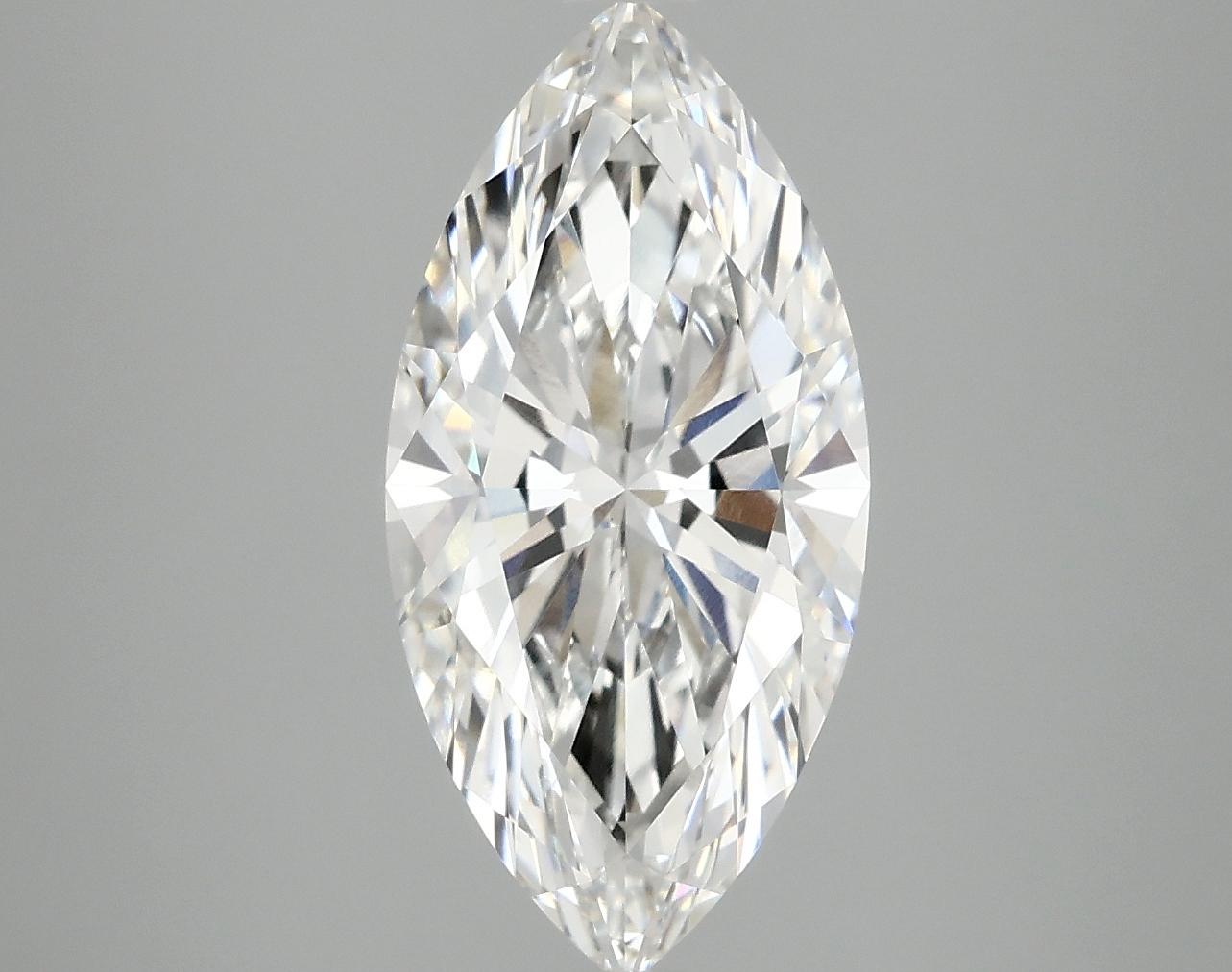 3.07 Carat Marquise Shaped Ideal Cut VVS2 IGI Certified Lab Grown Diamond