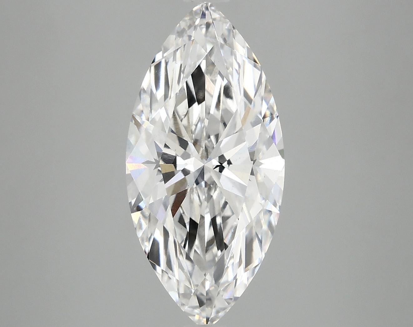 3.09 Carat Marquise Shaped Excellent Cut VS2 IGI Certified Lab Grown Diamond