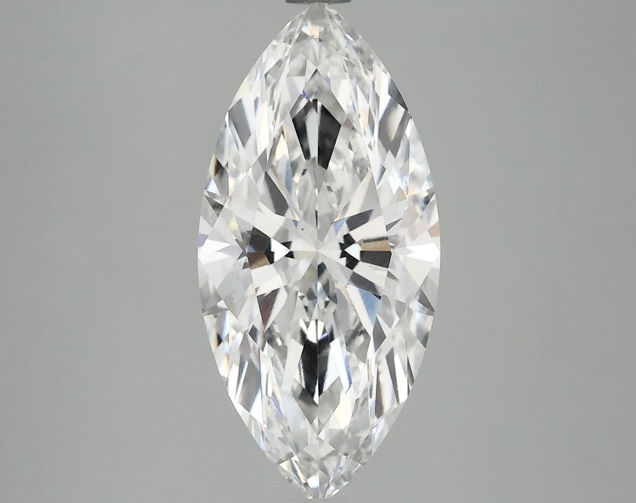 3.08 Carat Marquise Shaped Excellent Cut VS1 IGI Certified Lab Grown Diamond