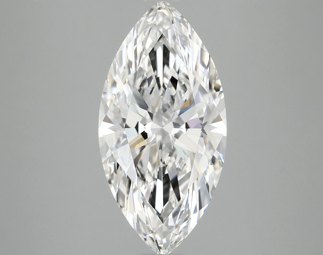 3.09 Carat Marquise Shaped Ideal Cut VVS2 IGI Certified Lab Grown Diamond