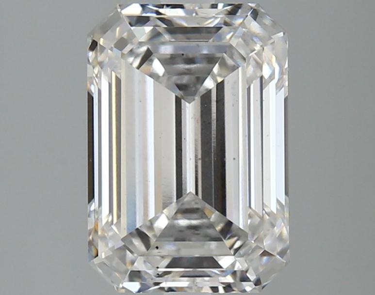 3.08 Carat Emerald Shaped Ideal Cut SI1 IGI Certified Lab Grown Diamond
