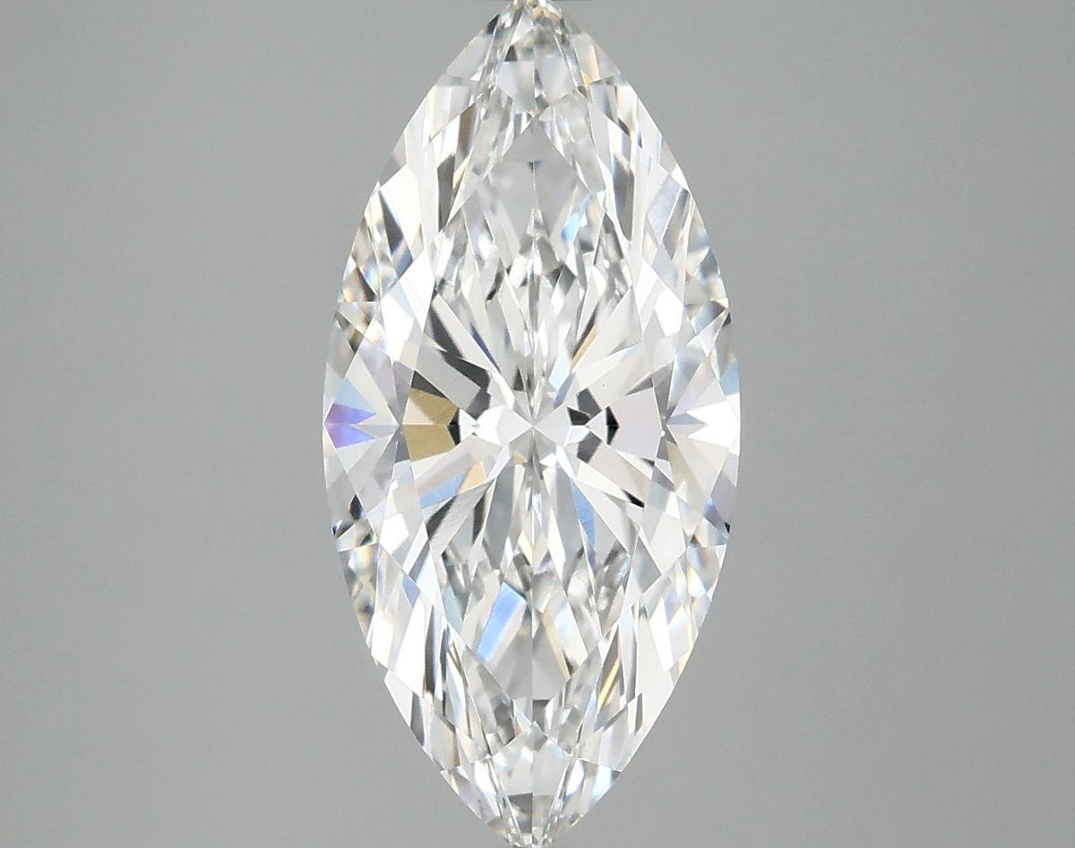 3.03 Carat Marquise Shaped Excellent Cut VVS2 IGI Certified Lab Grown Diamond