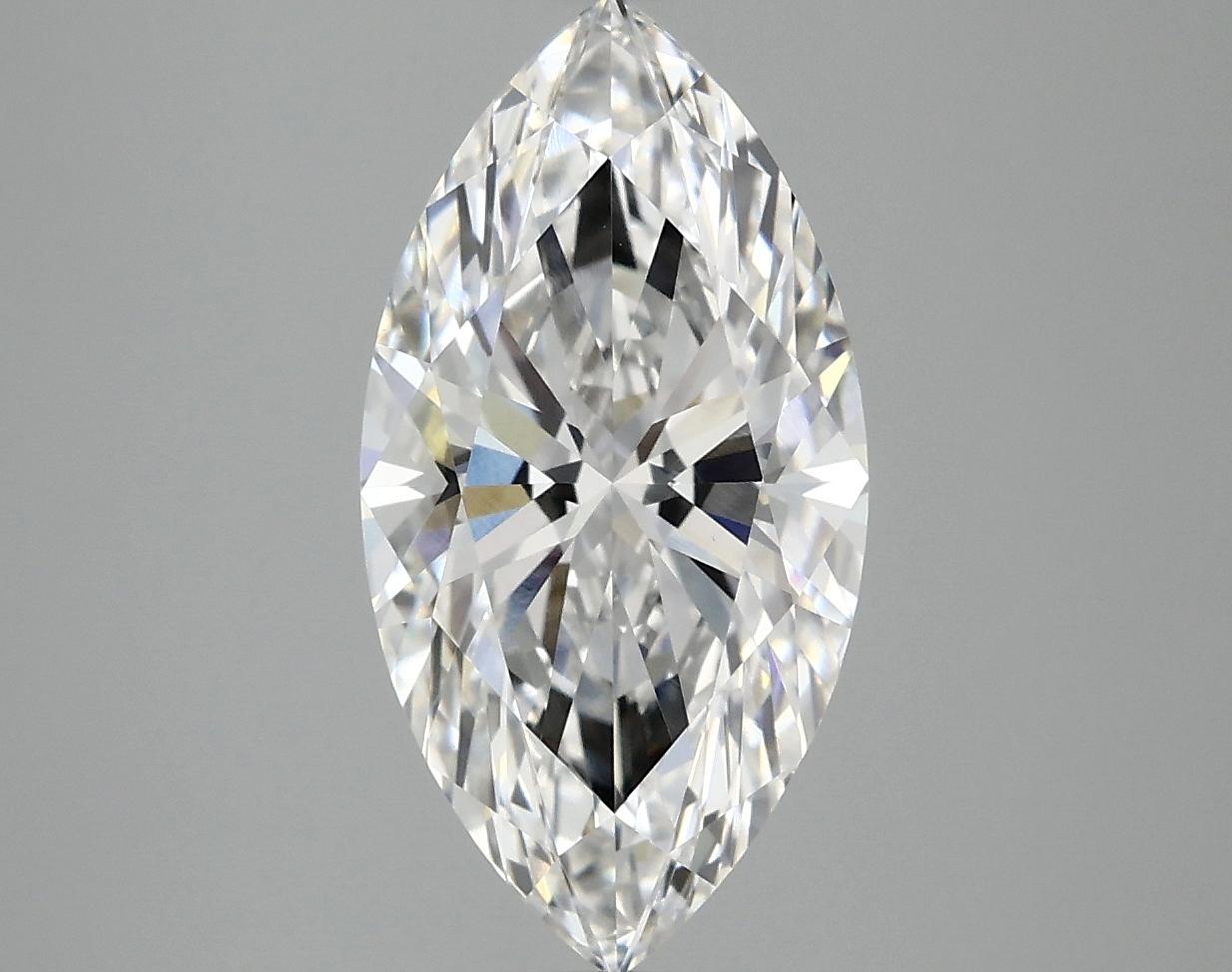 3.07 Carat Marquise Shaped Ideal Cut VVS2 IGI Certified Lab Grown Diamond