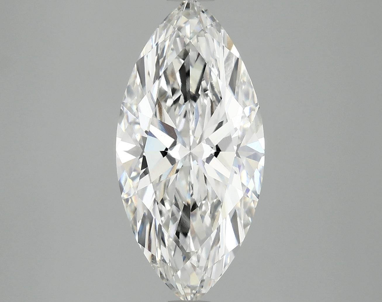 3.02 Carat Marquise Shaped Excellent Cut SI1 IGI Certified Lab Grown Diamond