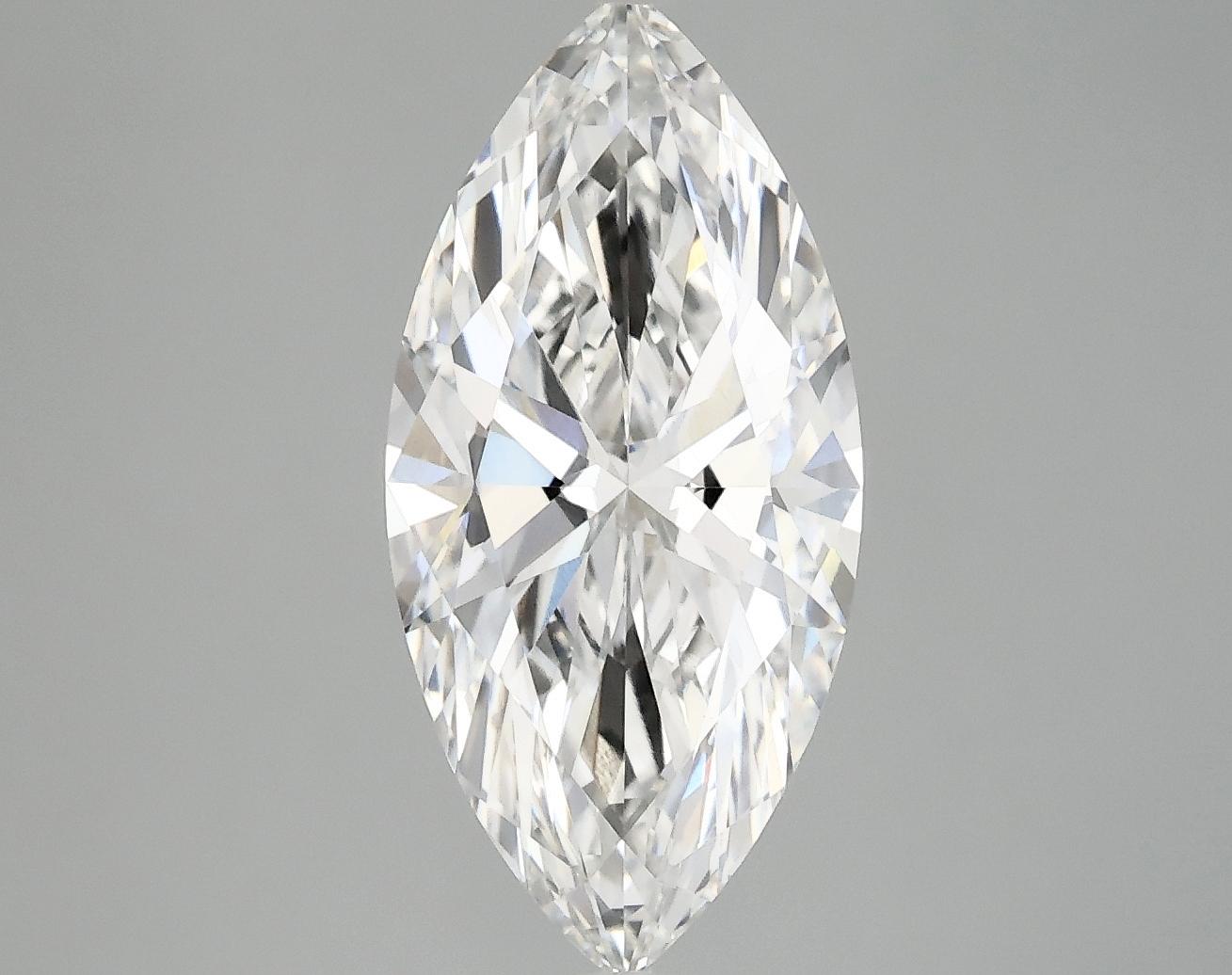 3.04 Carat Marquise Shaped Excellent Cut VVS2 IGI Certified Lab Grown Diamond