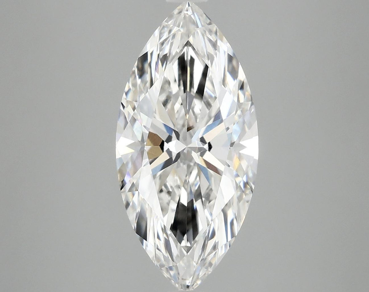 3.08 Carat Marquise Shaped Excellent Cut VVS2 IGI Certified Lab Grown Diamond