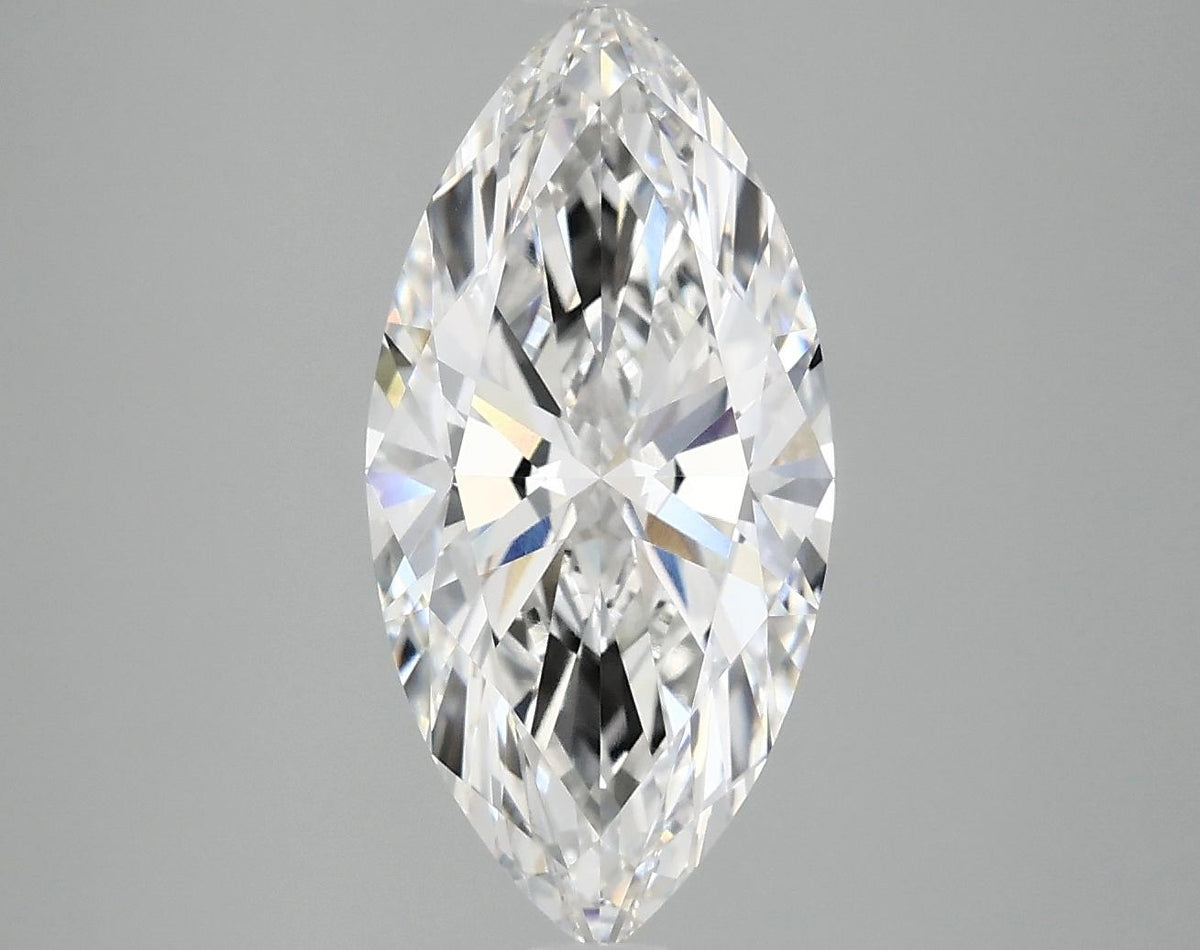 3.02 Carat Marquise Shaped Ideal Cut VVS2 IGI Certified Lab Grown Diamond