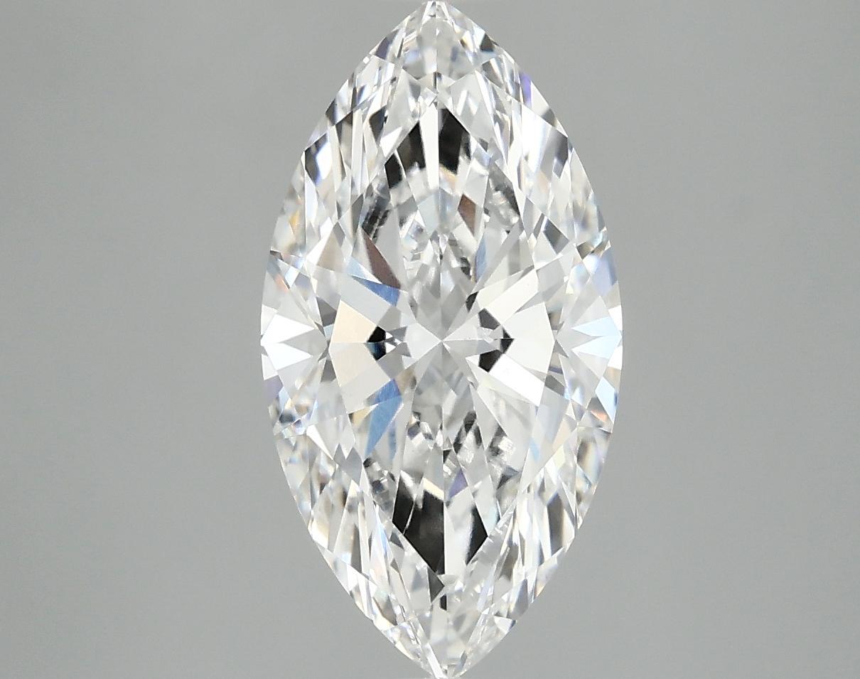 2.97 Carat Marquise Shaped Excellent Cut VVS2 IGI Certified Lab Grown Diamond