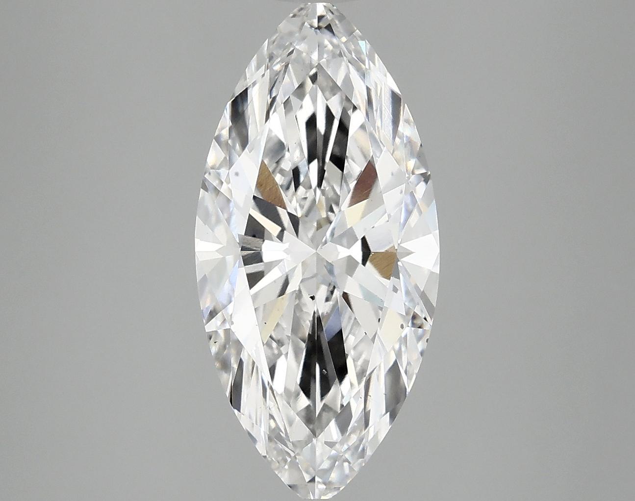 2.97 Carat Marquise Shaped Excellent Cut SI1 IGI Certified Lab Grown Diamond