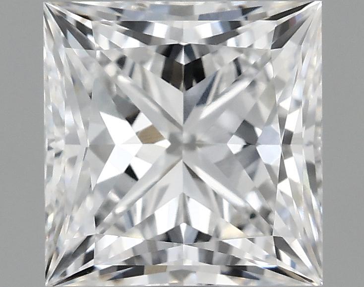 1.58 Carat Princess Shaped Ideal Cut VVS2 IGI Certified Lab Grown Diamond
