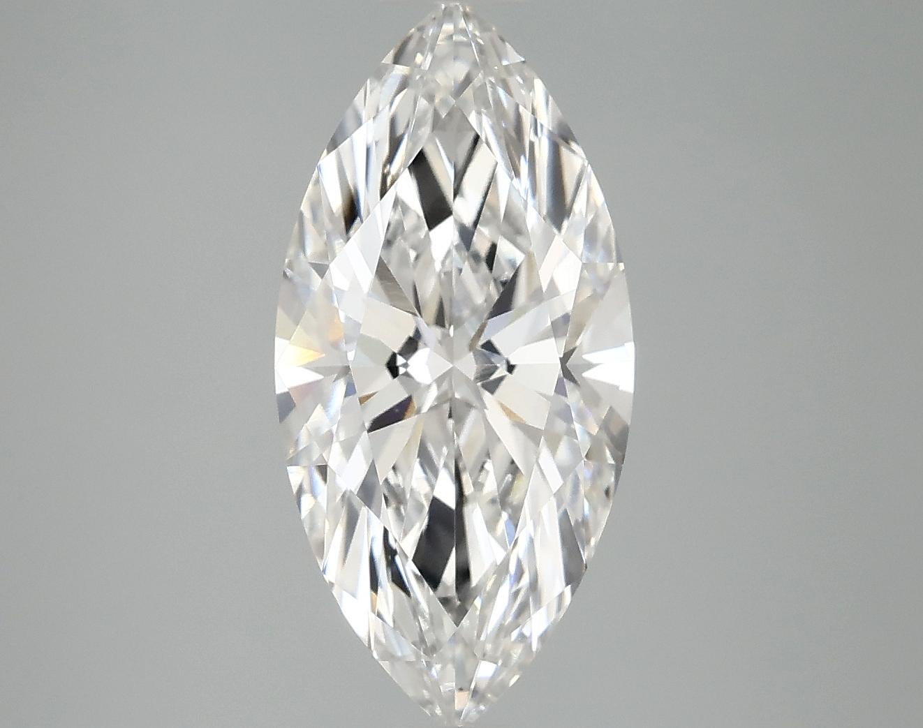 3.07 Carat Marquise Shaped Excellent Cut VVS2 IGI Certified Lab Grown Diamond