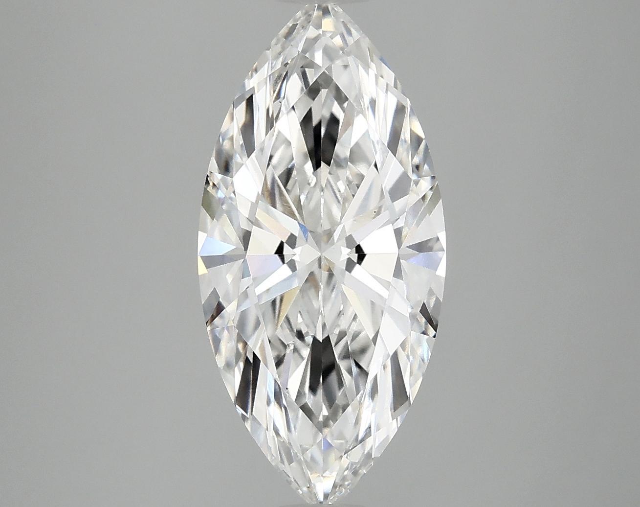 3.08 Carat Marquise Shaped Excellent Cut VS1 IGI Certified Lab Grown Diamond