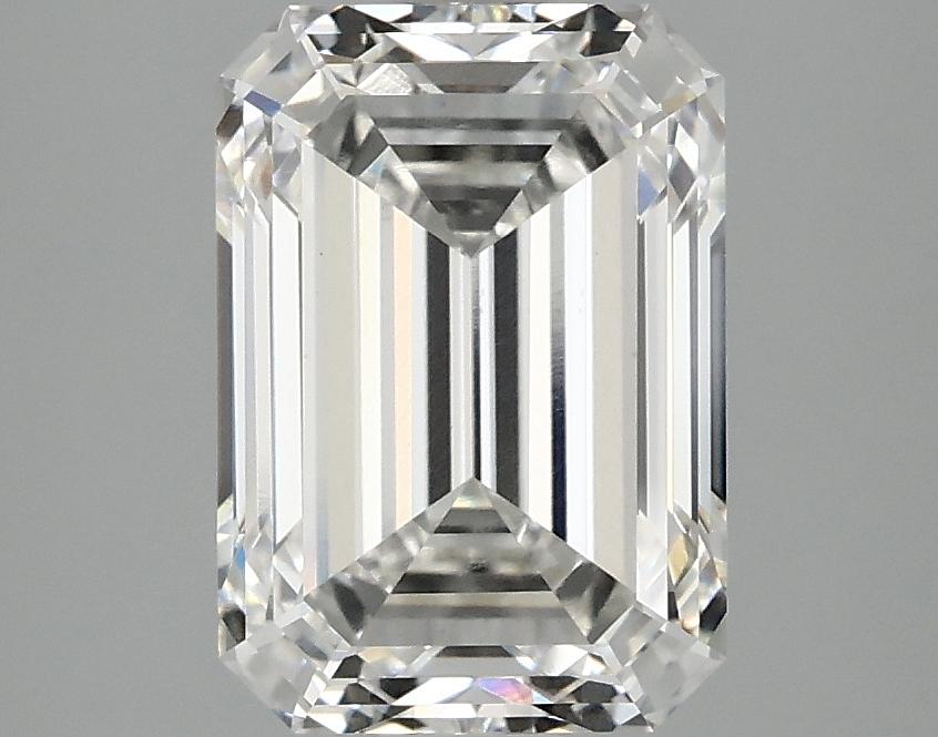 3.08 Carat Emerald Shaped Ideal Cut VVS2 IGI Certified Lab Grown Diamond