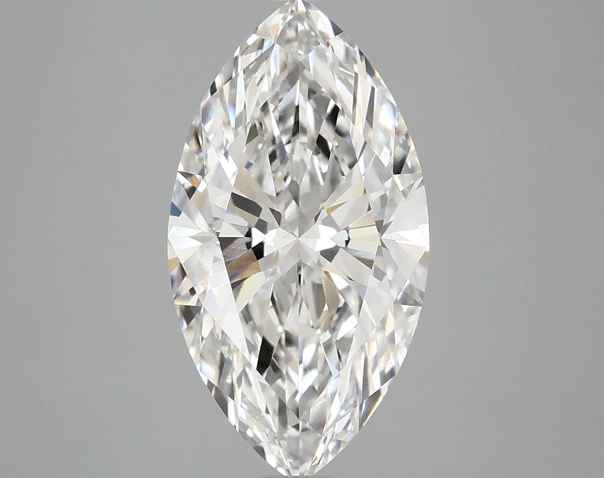 3.03 Carat Marquise Shaped Excellent Cut VVS2 IGI Certified Lab Grown Diamond