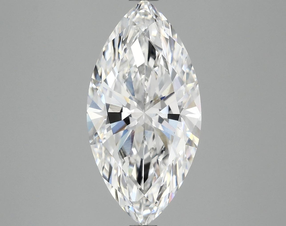 3.01 Carat Marquise Shaped Ideal Cut VVS2 IGI Certified Lab Grown Diamond