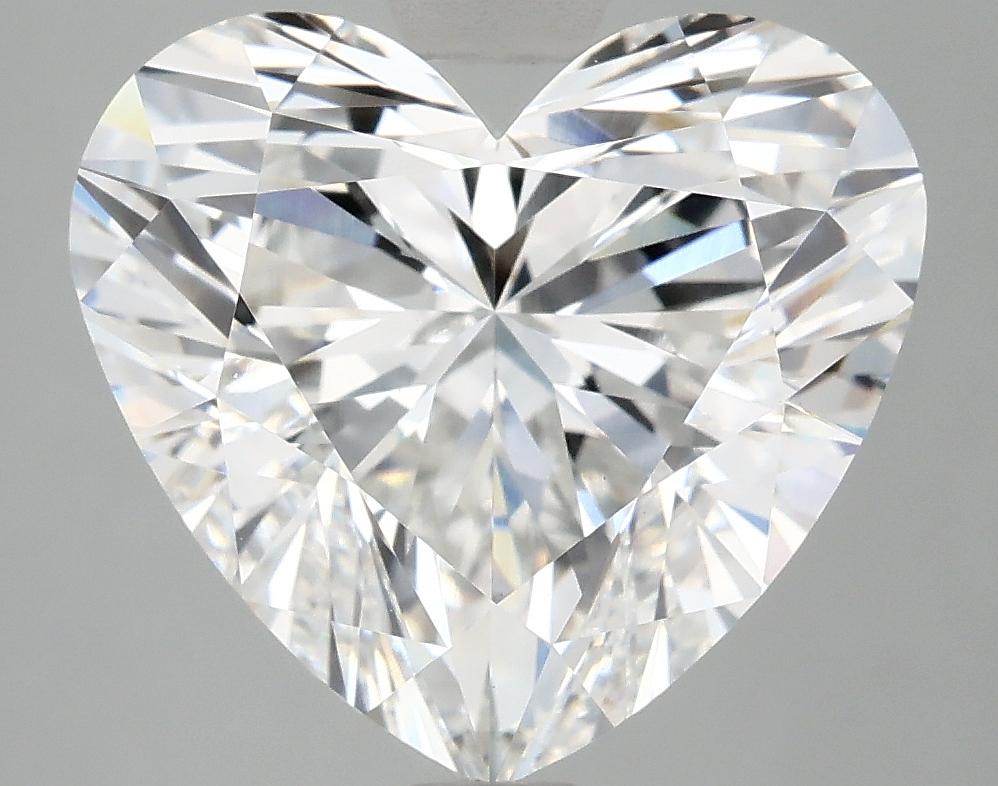 6.19 Carat Heart Shaped Ideal Cut VVS2 IGI Certified Lab Grown Diamond