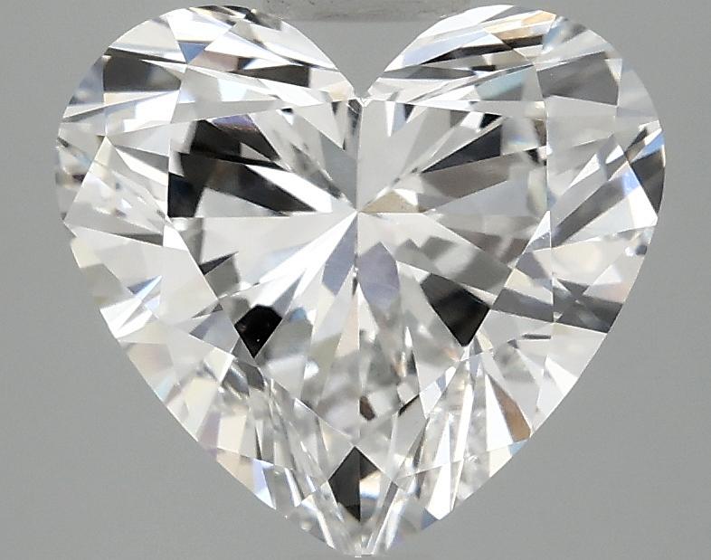 2.98 Carat Heart Shaped Ideal Cut VVS2 IGI Certified Lab Grown Diamond
