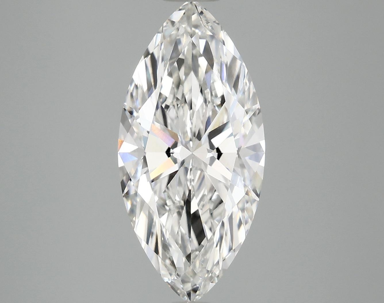3.02 Carat Marquise Shaped Excellent Cut VVS2 IGI Certified Lab Grown Diamond