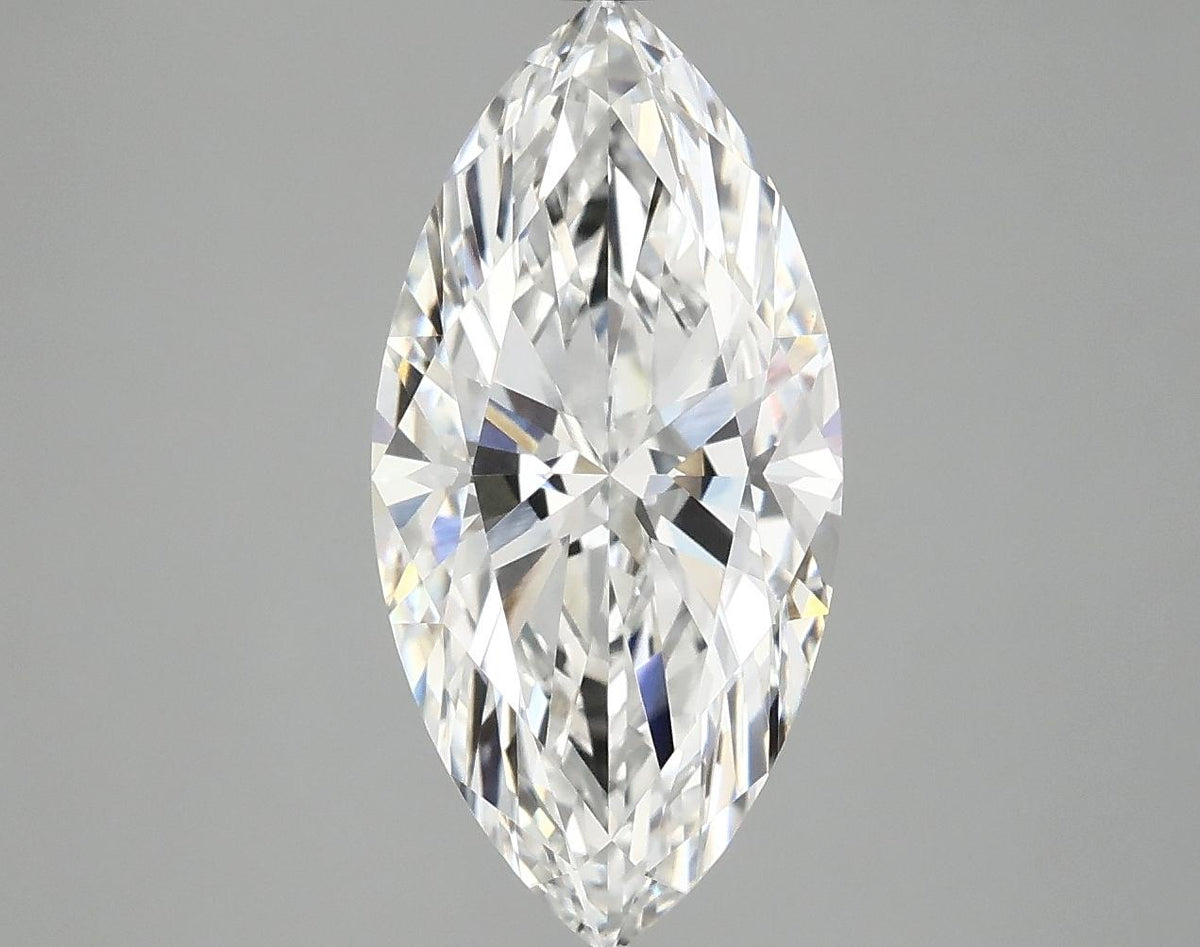 3.04 Carat Marquise Shaped Ideal Cut VVS2 IGI Certified Lab Grown Diamond