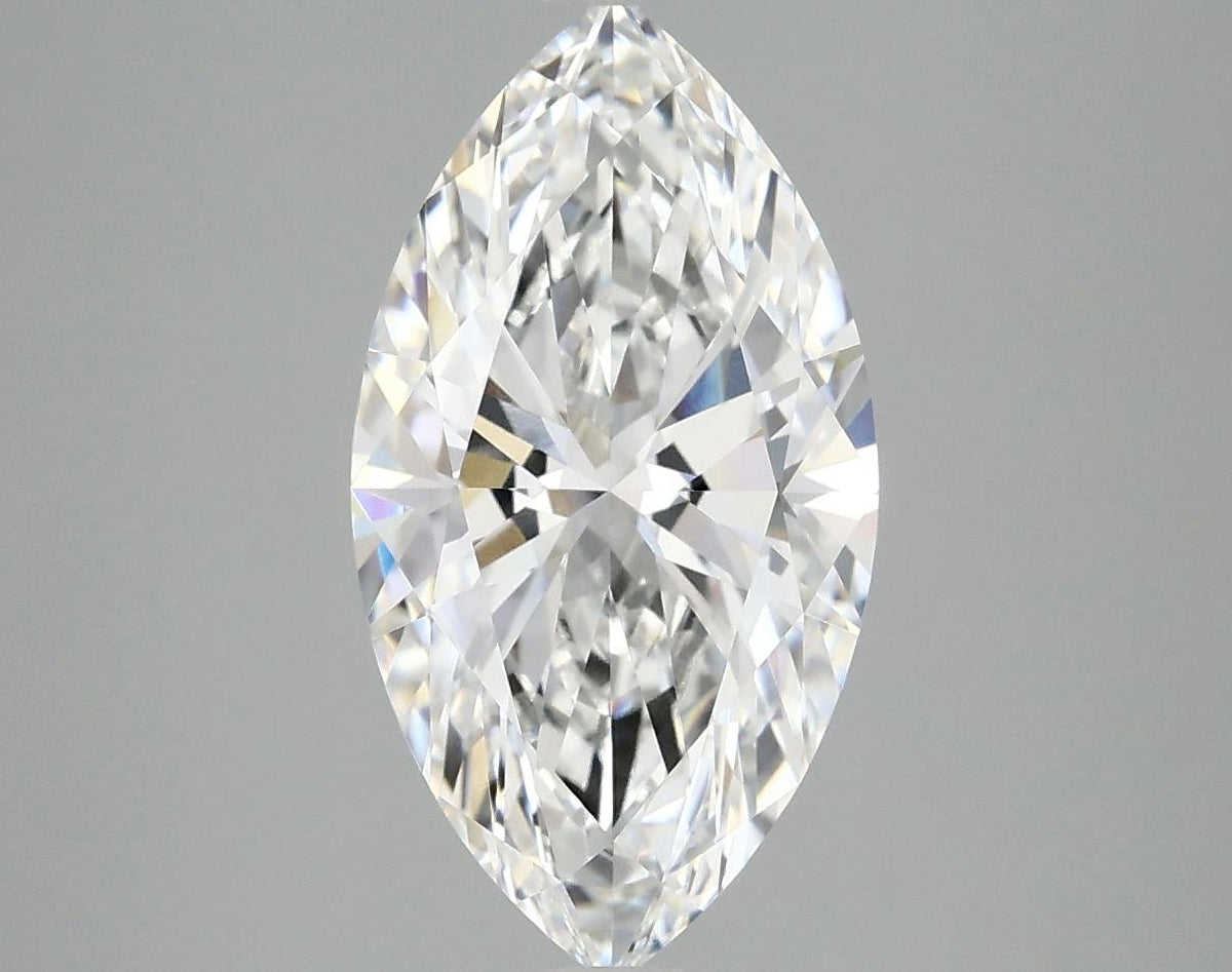 3.09 Carat Marquise Shaped Excellent Cut VVS2 IGI Certified Lab Grown Diamond