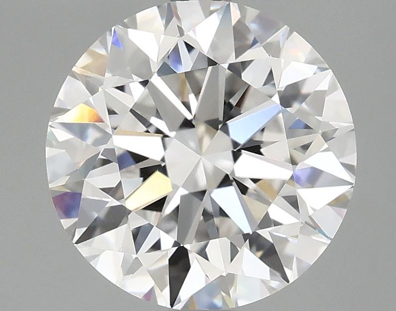 3.08 Carat Round Shaped Excellent Cut VVS2 IGI Certified Lab Grown Diamond