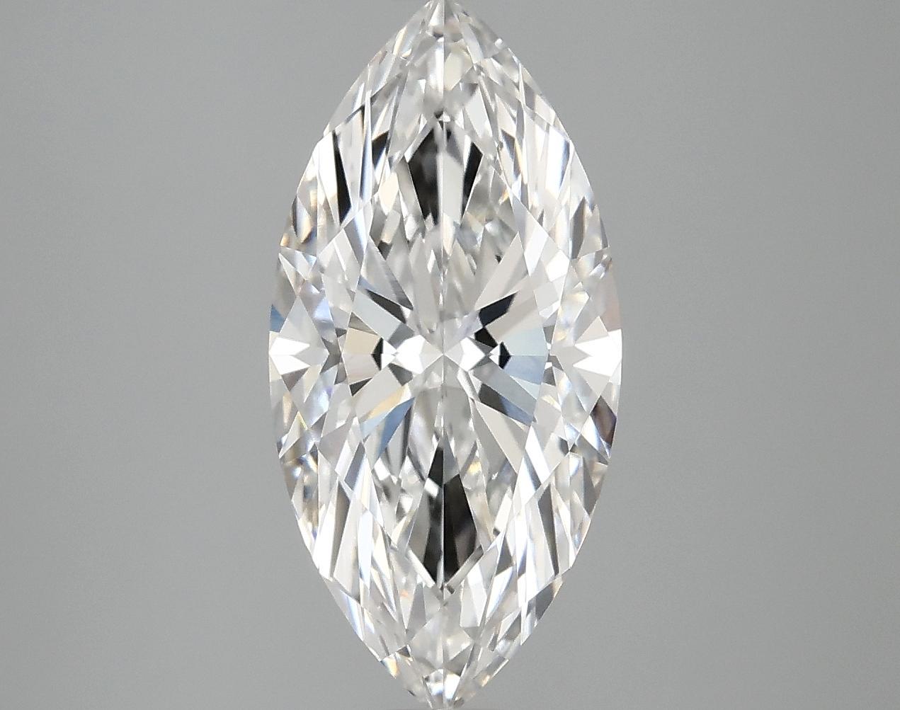 3.09 Carat Marquise Shaped Excellent Cut VVS2 IGI Certified Lab Grown Diamond