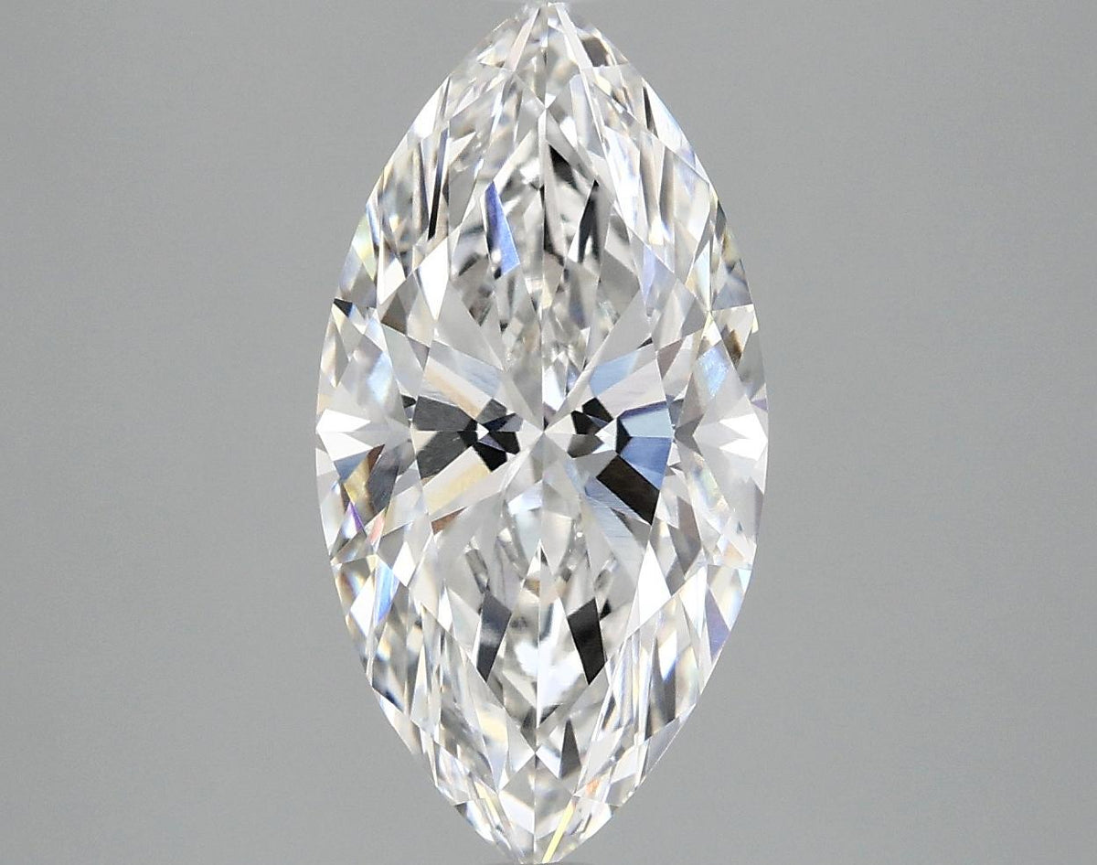 3.08 Carat Marquise Shaped Ideal Cut VVS2 IGI Certified Lab Grown Diamond