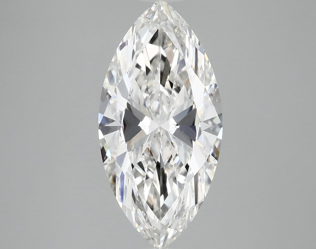 2.97 Carat Marquise Shaped Ideal Cut VVS2 IGI Certified Lab Grown Diamond