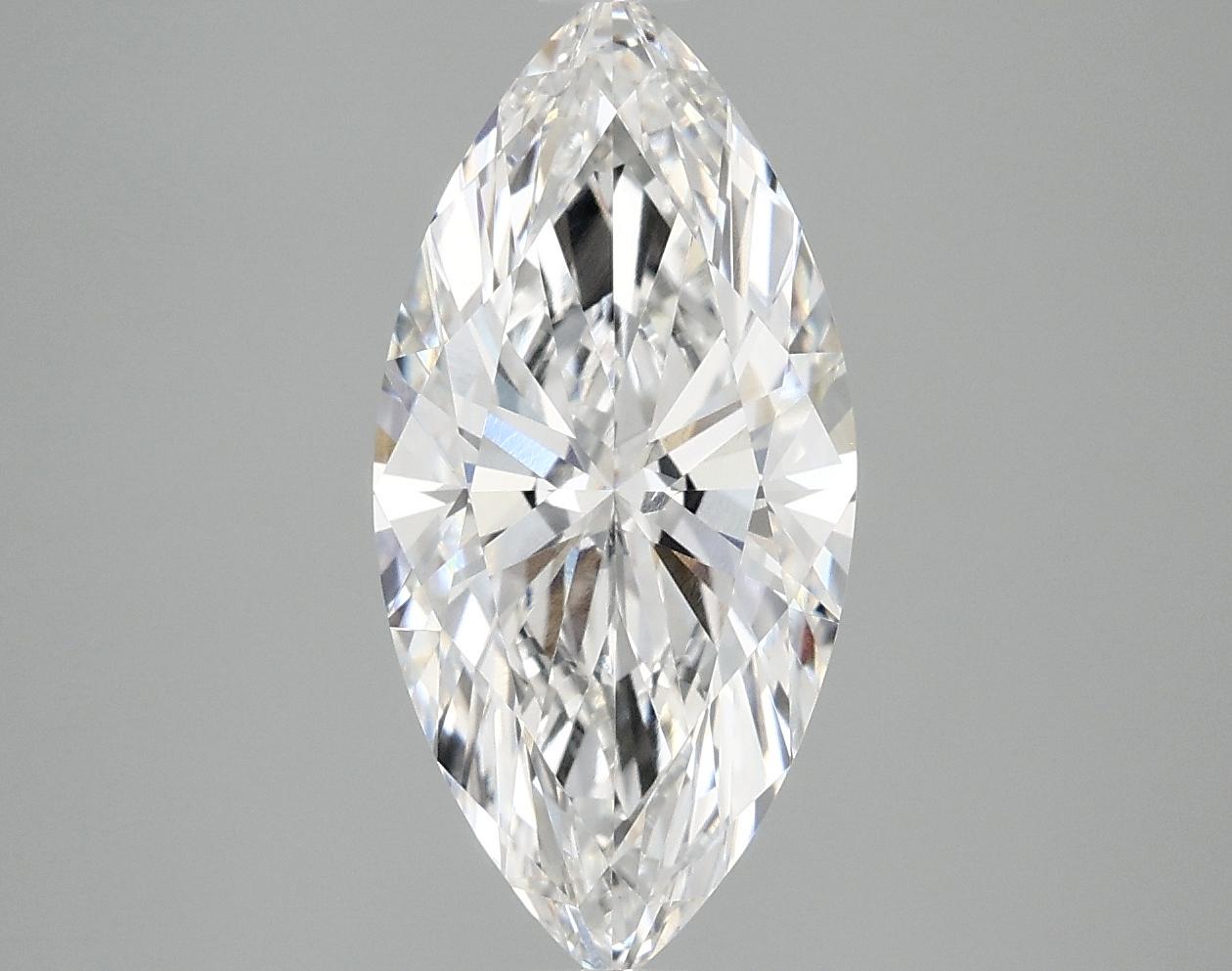 2.83 Carat Marquise Shaped Excellent Cut VVS2 IGI Certified Lab Grown Diamond