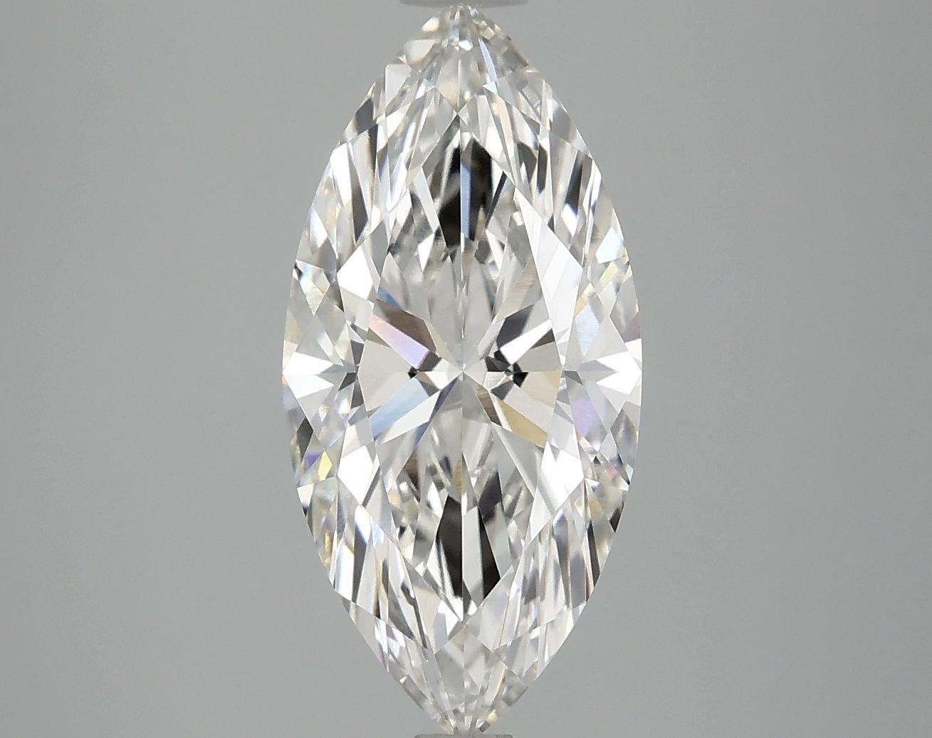 3.1 Carat Marquise Shaped Excellent Cut VVS2 IGI Certified Lab Grown Diamond