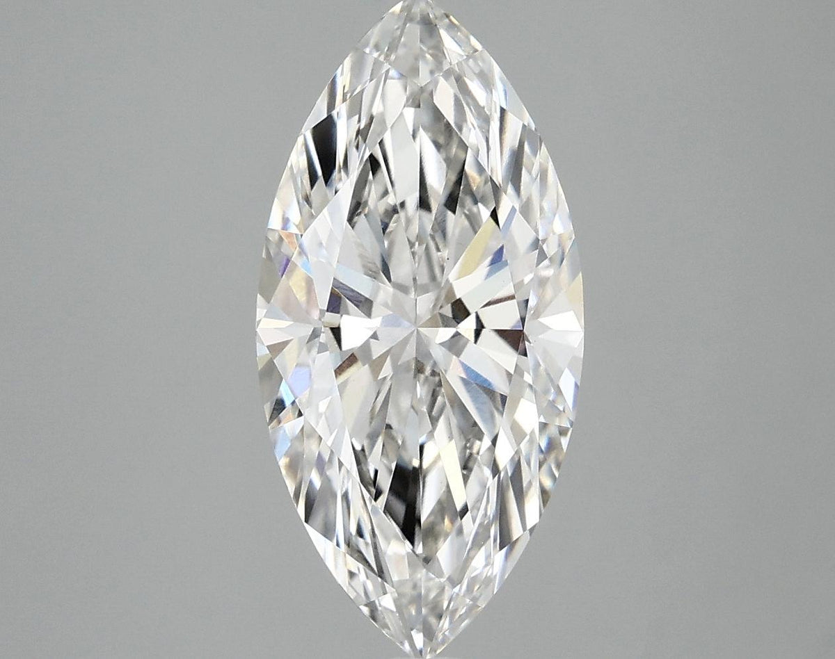 3.08 Carat Marquise Shaped Excellent Cut VVS2 IGI Certified Lab Grown Diamond