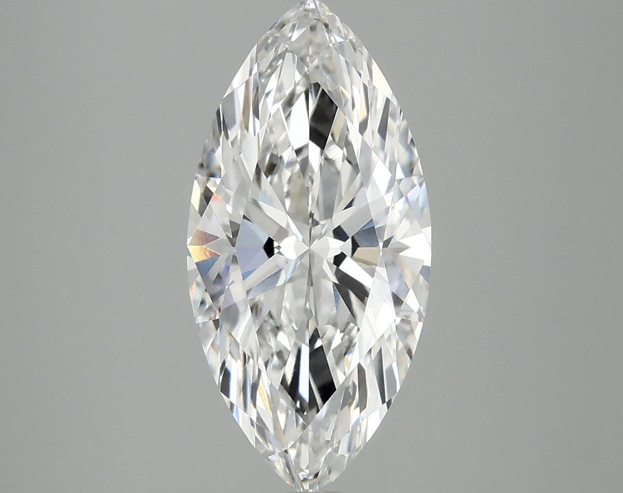 3.07 Carat Marquise Shaped Excellent Cut VVS2 IGI Certified Lab Grown Diamond