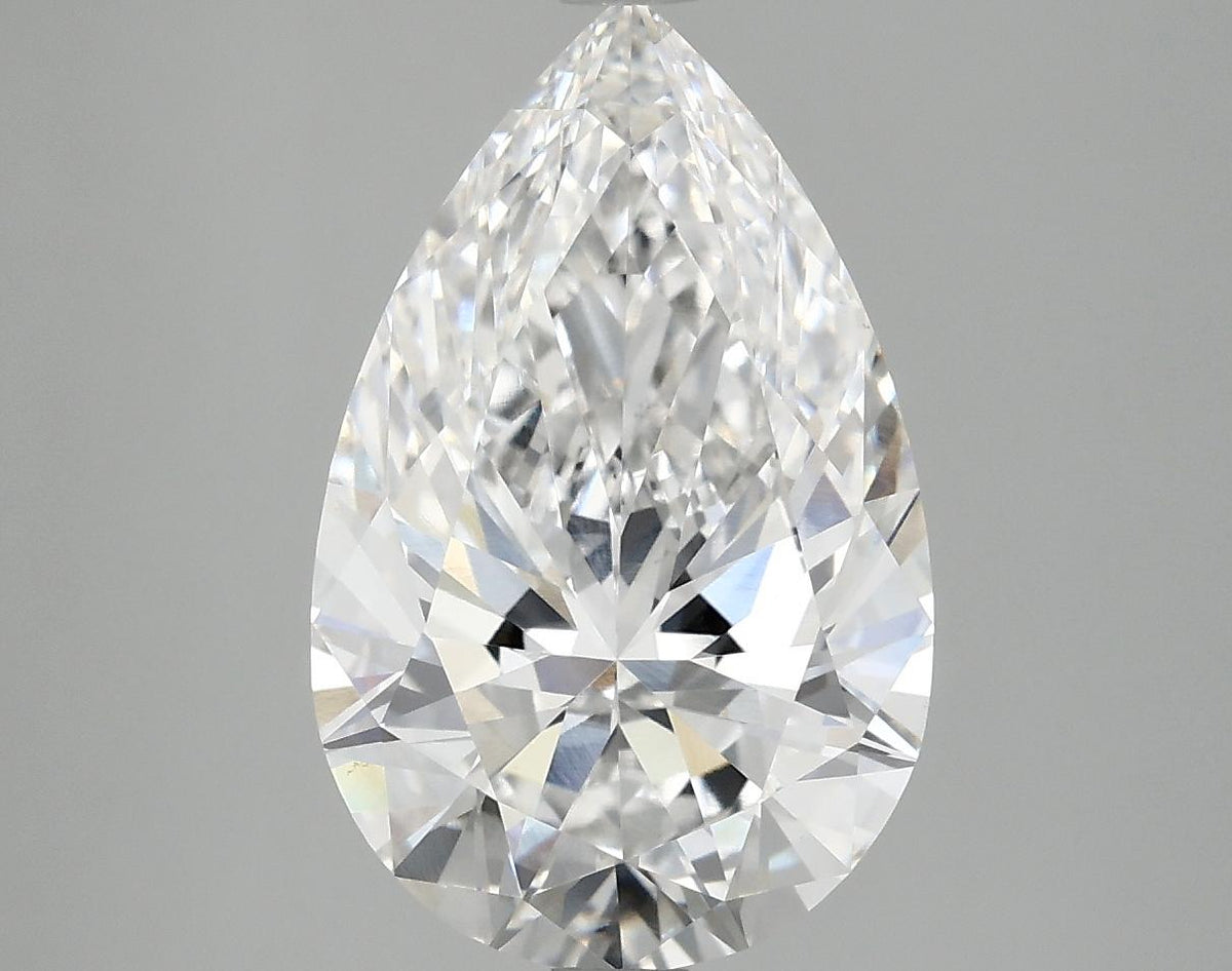 4.07 Carat Pear Shaped Ideal Cut VS1 IGI Certified Lab Grown Diamond