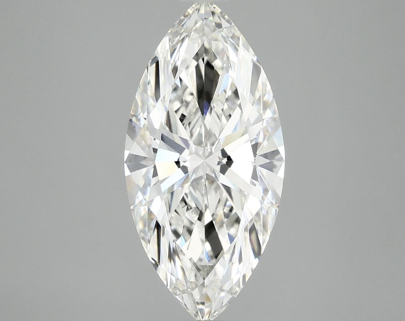 3.02 Carat Marquise Shaped Ideal Cut VVS2 IGI Certified Lab Grown Diamond