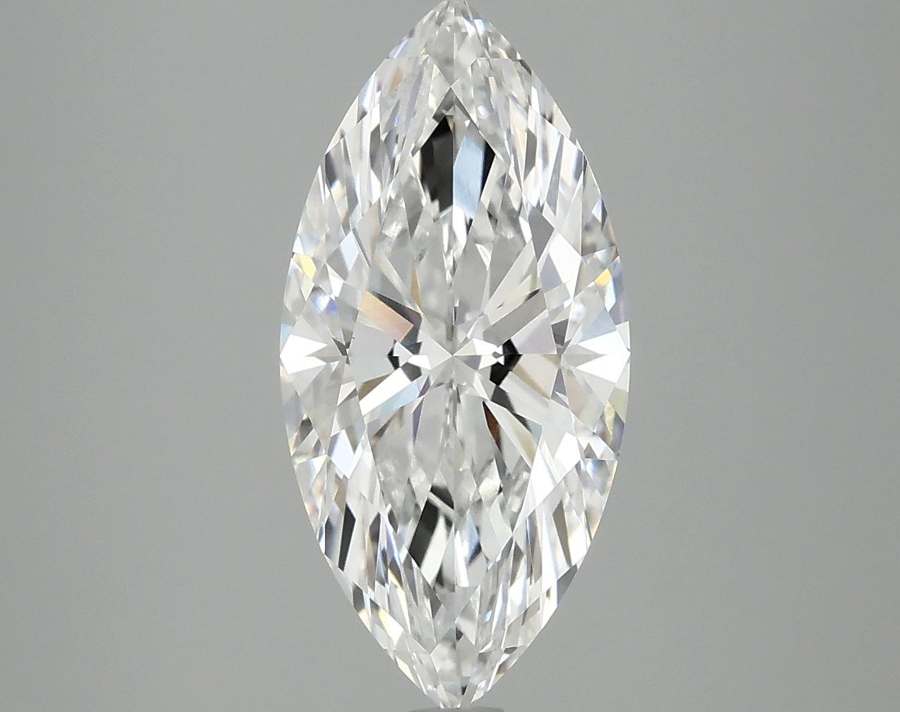 3.03 Carat Marquise Shaped Excellent Cut VVS2 IGI Certified Lab Grown Diamond