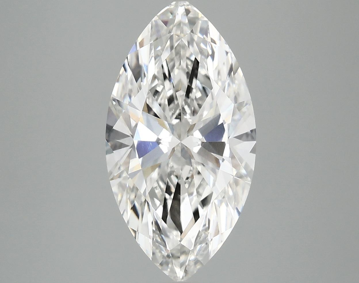 2.97 Carat Marquise Shaped Excellent Cut VVS2 IGI Certified Lab Grown Diamond