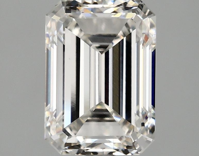 2.5 Carat Emerald Shaped Ideal Cut VVS2 IGI Certified Lab Grown Diamond