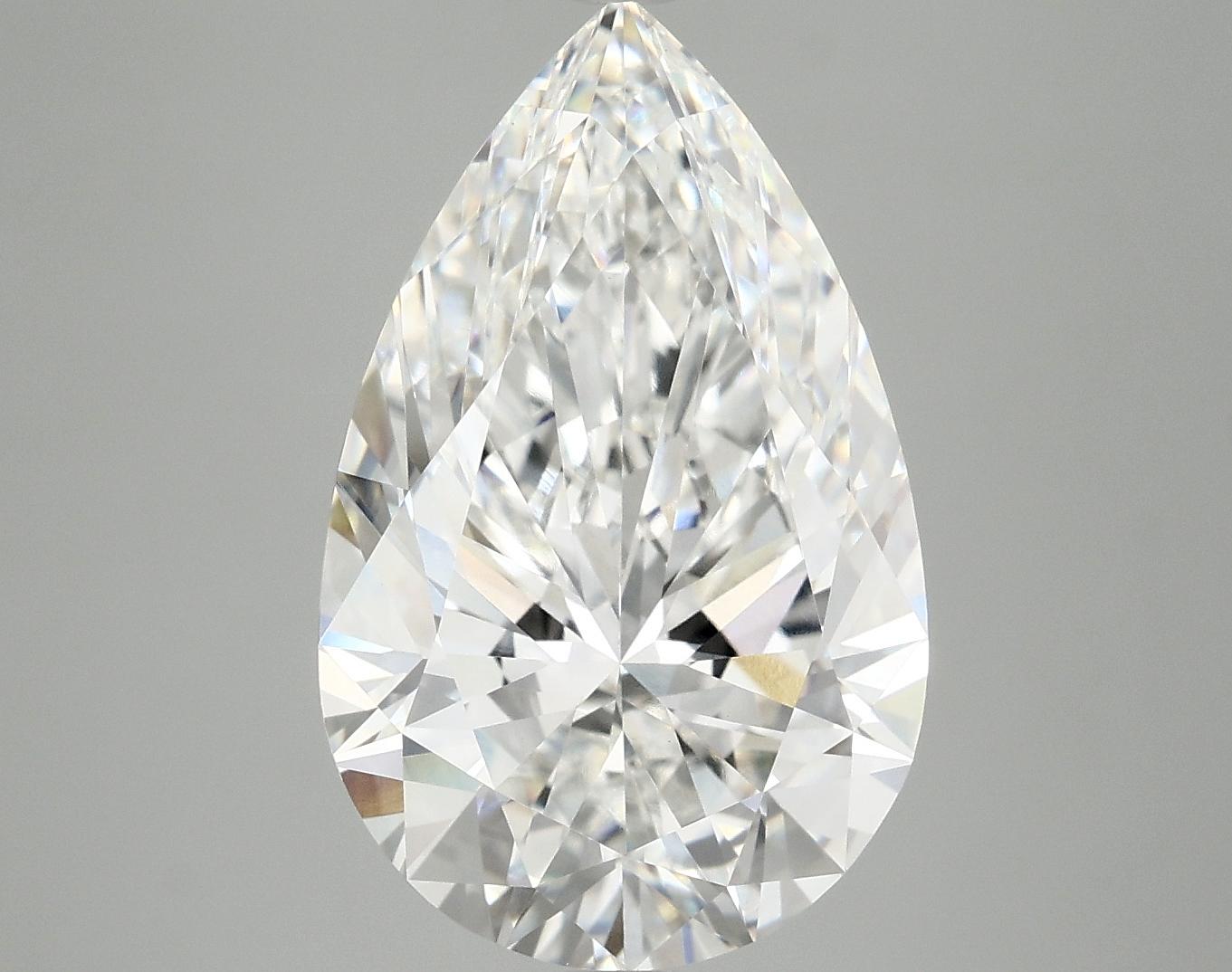 5.95 Carat Pear Shaped Ideal Cut VVS2 IGI Certified Lab Grown Diamond