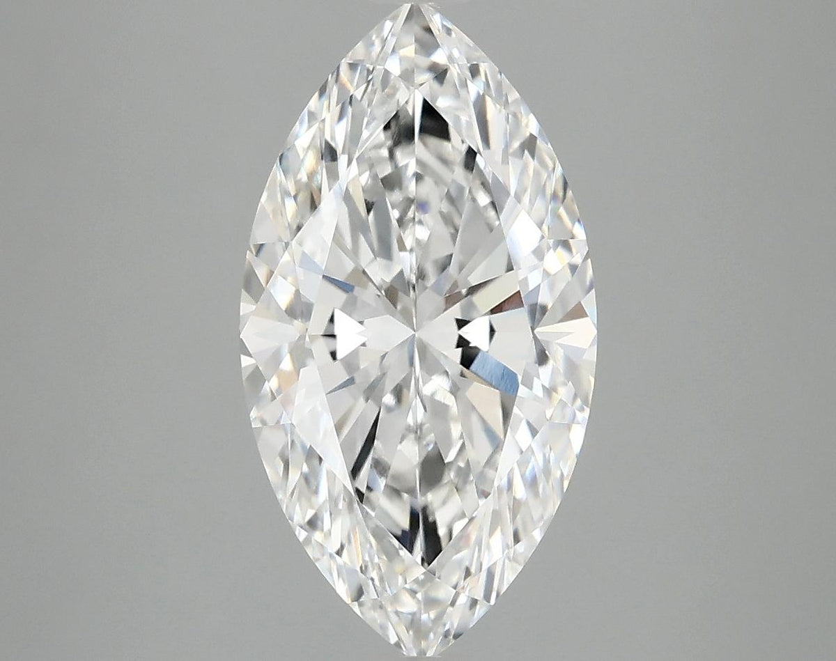 3.06 Carat Marquise Shaped Excellent Cut VVS2 IGI Certified Lab Grown Diamond
