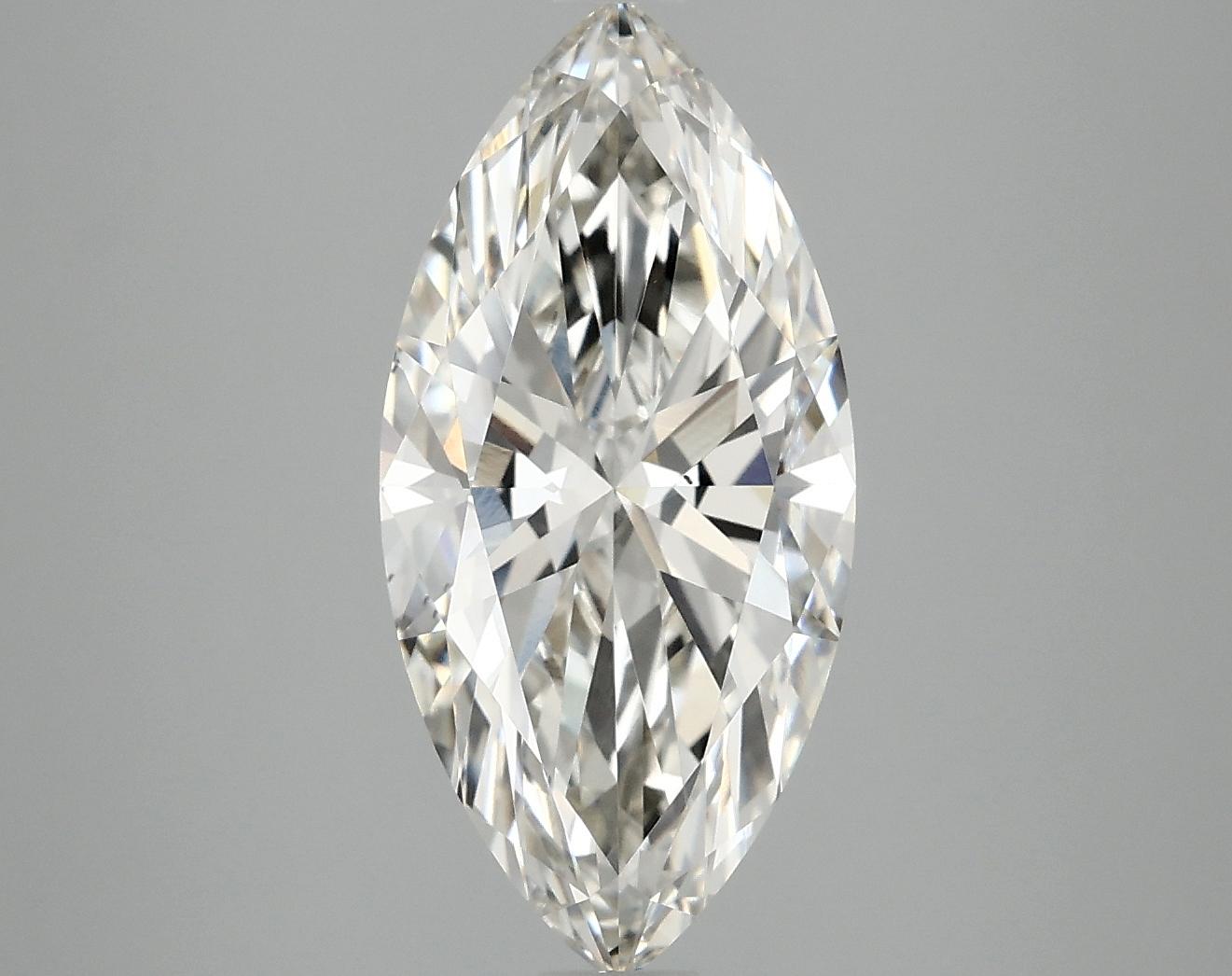 3.07 Carat Marquise Shaped Excellent Cut VS2 IGI Certified Lab Grown Diamond