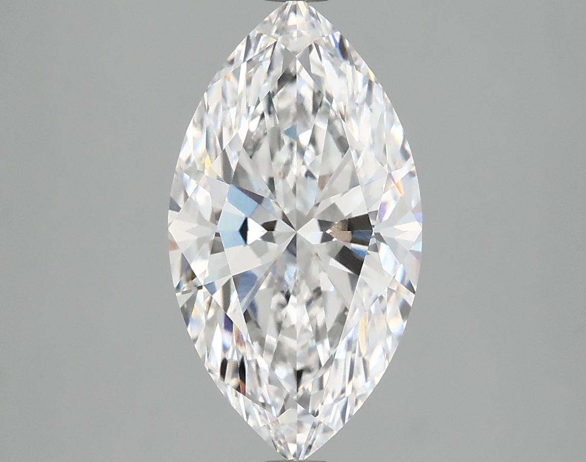 3.04 Carat Marquise Shaped Excellent Cut VVS2 IGI Certified Lab Grown Diamond
