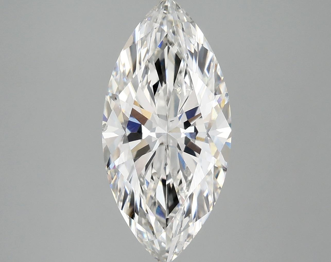 3.06 Carat Marquise Shaped Excellent Cut SI1 IGI Certified Lab Grown Diamond