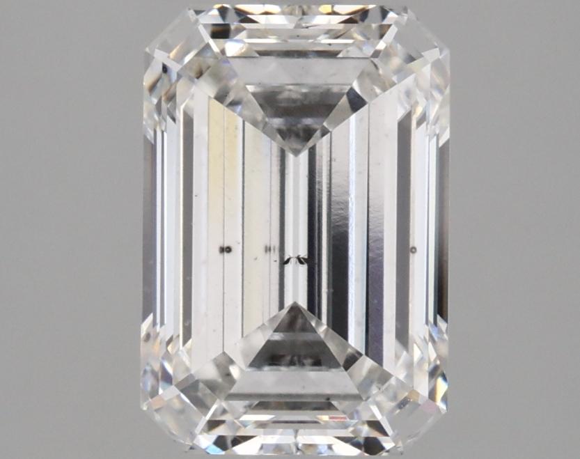 2.77 Carat Emerald Shaped Ideal Cut SI1 IGI Certified Lab Grown Diamond