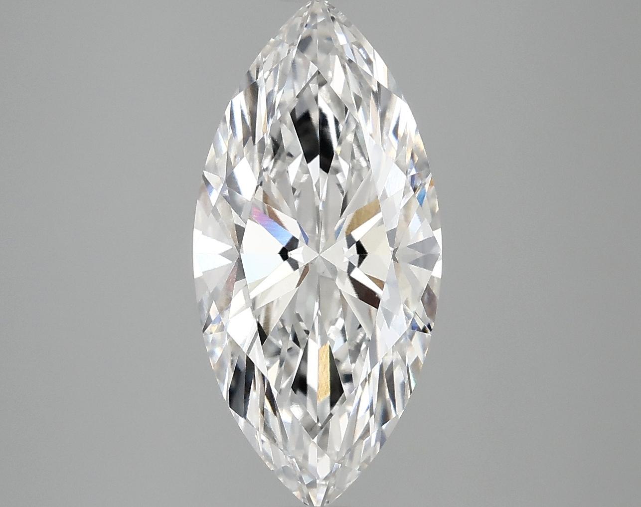 3.08 Carat Marquise Shaped Excellent Cut VS1 IGI Certified Lab Grown Diamond