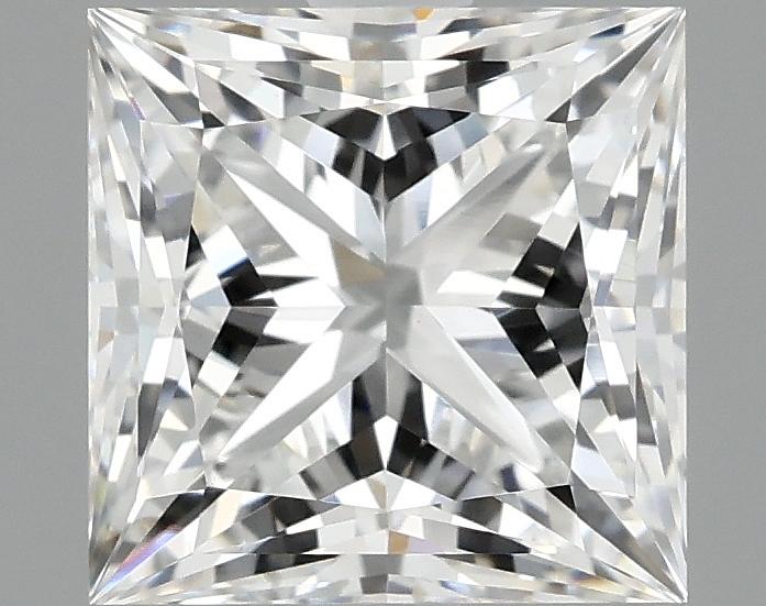 2.08 Carat Princess Shaped Ideal Cut VVS2 IGI Certified Lab Grown Diamond